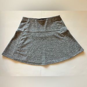 LOFT GREY FLARED SKIRT, SZ MEDIUM